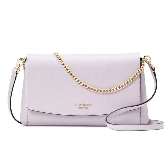 kate spade Bags New Kate Spade Laurel Way Greer Crossbody Leather Lilac Moonlight Poshmark